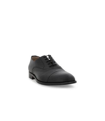 Scarpa oxford cap toe in pelle nera cerimonia u90619q