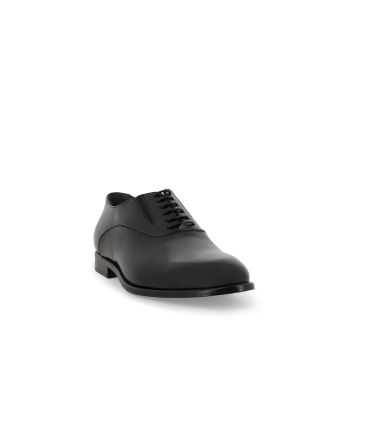 Scarpa oxford plain toe liscia in pelle nera u90885