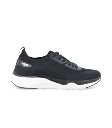 Sneakers uomo in tessuto elastico nero u93400bk