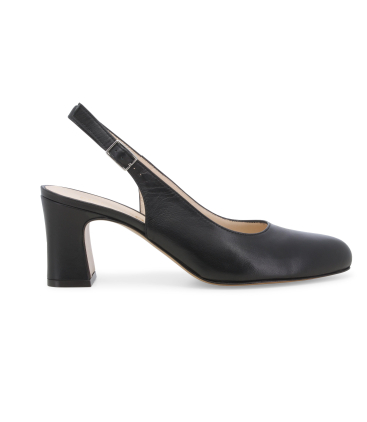 Décolleté donna in pelle nero x516q
