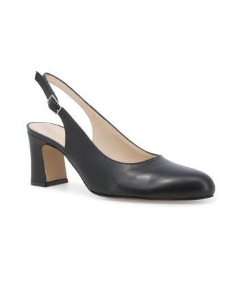 Décolleté donna in pelle nero x516q