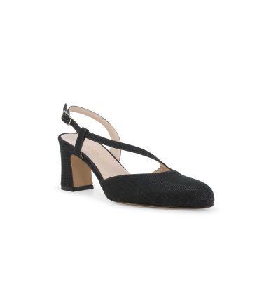 Décolleté donna in tessuto galassia nero x517q