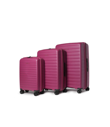 Set completo valigie 3 pezzi in policarbonato viola pm010