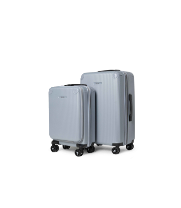 Set completo valigie 2 pezzi in policarbonato grigio pm2313