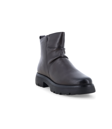 Stivaletto donna in pelle nero 034380