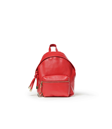 Rucksack Damen aus Leder Rot bor5356