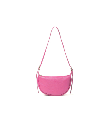 Borsa con tracolla in pelle porpora bor921