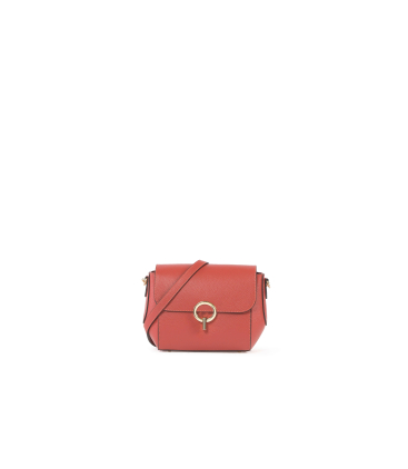 Borsa con tracolla in pelle mattone bor929