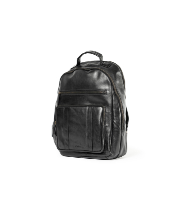 Rucksack Herren aus Leder Schwarz cp315