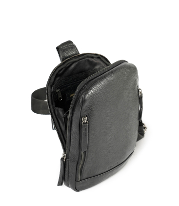 Umhaengetasche Herren aus Leder Schwarz cp810