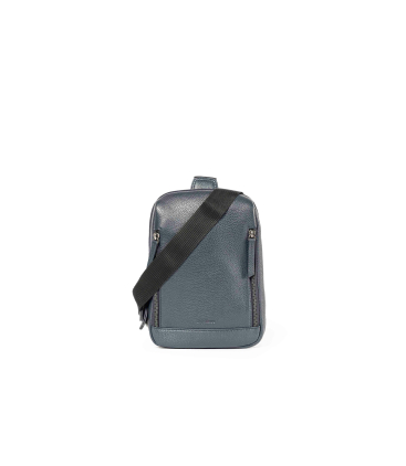 Umhaengetasche Herren aus Leder Marineblau cp810