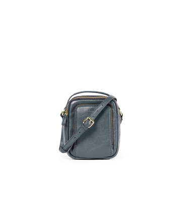 Umhaengetasche Herren aus Leder Marineblau cp811