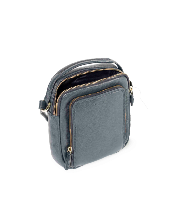 Umhaengetasche Herren aus Leder Marineblau cp811