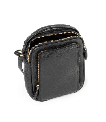 Umhaengetasche Herren aus Leder Schwarz cp811