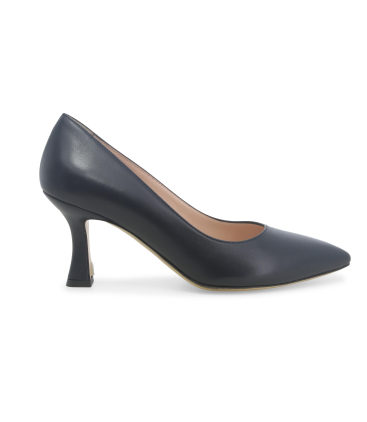 Décolleté donna in pelle blu abyss d160q