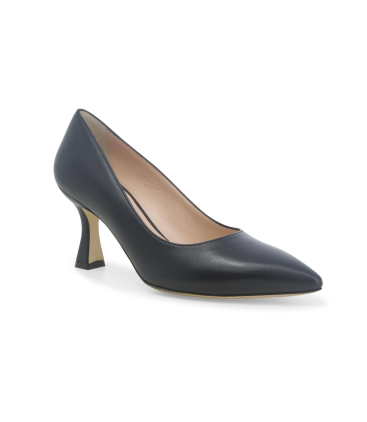 Décolleté donna in pelle blu abyss d160q