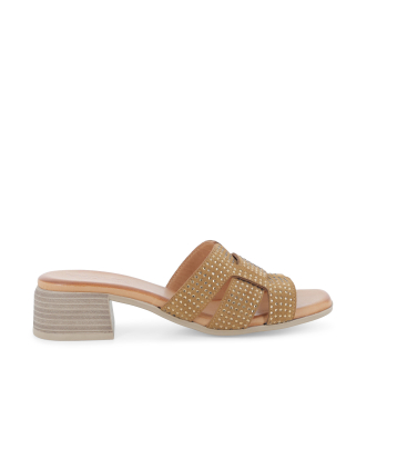 Ciabatta donna in camoscio cuoio k56075q