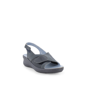 Sandalo donna anatomico in similpelle blu notte k95208q