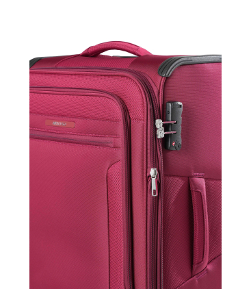 Trolley mittel aus Textil Rot