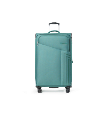 Trolley gross aus Textil Gruen