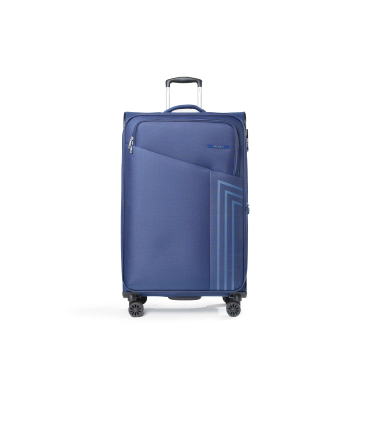 Trolley gross aus Textil Marineblau