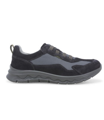 Sneaker uomo in camoscio e tessuto tecnico blu u15539q