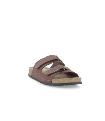 Pantolette Herren aus Wildleder Nubukleder Dunkelbraun u17159q