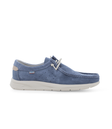 Sneaker slip-on ingegnere in camoscio jeans u18032q