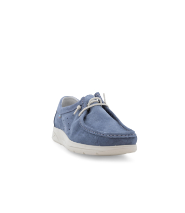 Sneaker slip-on ingegnere in camoscio jeans u18032q