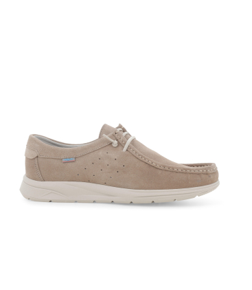 Sneaker slip-on ingegnere in camoscio beige u18032q