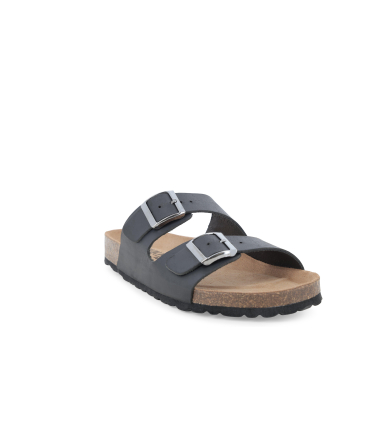 Pantolette Herren aus Nubukleder Schwarz u18041