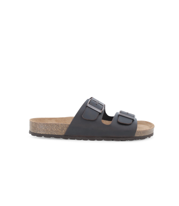 Pantolette Herren aus Nubukleder Braun dunkel u18041