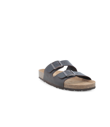 Pantolette Herren aus Nubukleder Braun dunkel u18041