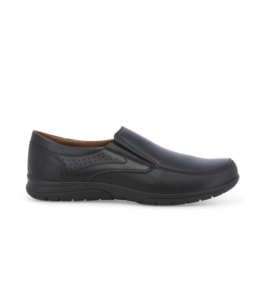 Mocassino slip-on uomo in pelle nero u41136q