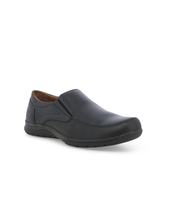 Mocassino slip-on uomo in pelle nero u41136q