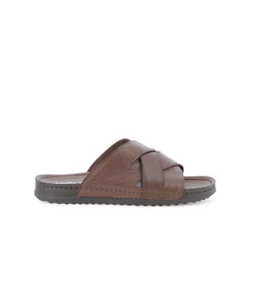 Pantolette Herren aus Leder Braun u75145