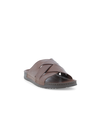 Pantolette Herren aus Leder Braun u75145