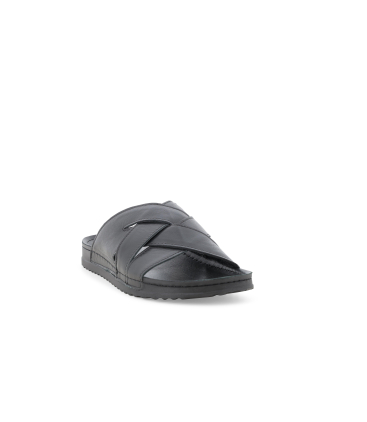 Pantolette Herren aus Leder Schwarz u75145