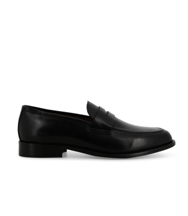 Mocassino classico uomo in pelle nero u90608q