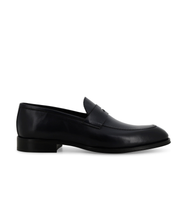 Mocassino classico uomo in pelle blu notte u90628