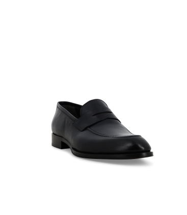 Mocassino classico uomo in pelle blu notte u90628