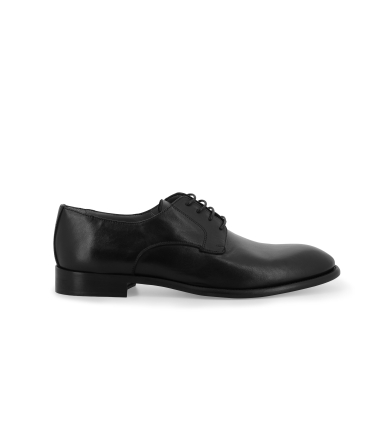 Scarpa stringata derby modello liscio nero u90882