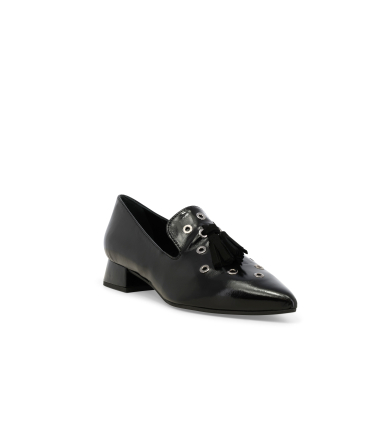 Décolleté donna in vernice nero a103q