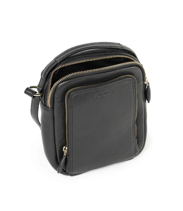 Umhaengetasche Herren aus Leder Schwarz cp811