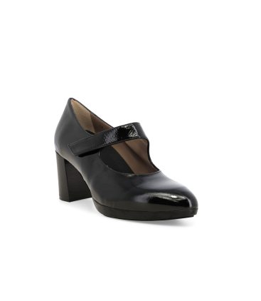 Décolleté donna in camoscio nero d5153q