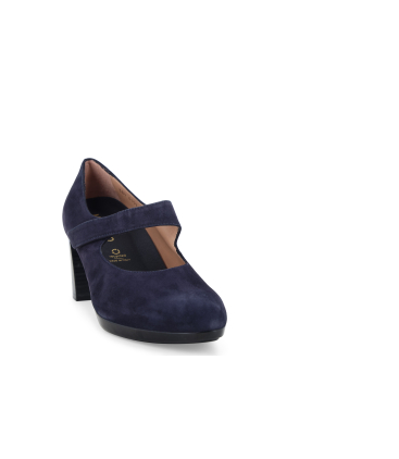 Décolleté donna in camoscio blu notte d5153q