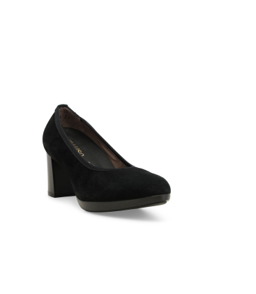 Décolleté donna in camoscio nero d5154q