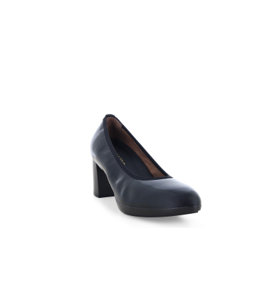 Pumps Damen aus Leder Lackleder Schwarz d5154q