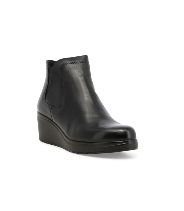 Stivaletto donna in pelle nero k53006q