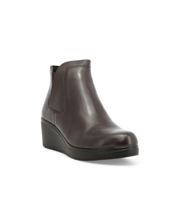 Stivaletto donna in pelle marrone k53006q